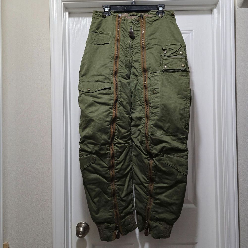 VTG US Army Air Force WWII Alpaca Lined Type A-11A Trousers Men's Sz 30 /‎ 31x31